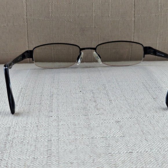 O by Oscar De La Renta Glasses Frame Black tone Metal Half Rim Eyeglasses OSM802 - Picture 12 of 12
